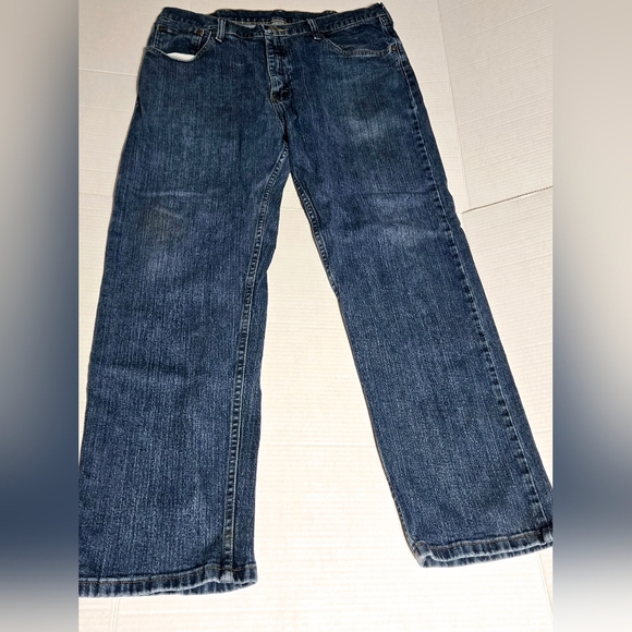 Mens 36 x 30 Wrangler Regular Fit Denim Jeans 5 pocket design - Picture 2 of 12